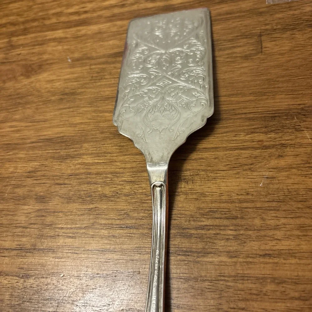Vintage Sheffield & Co Silver Plated Italy Ornate Cake Pie/Lasagna Server 11.75